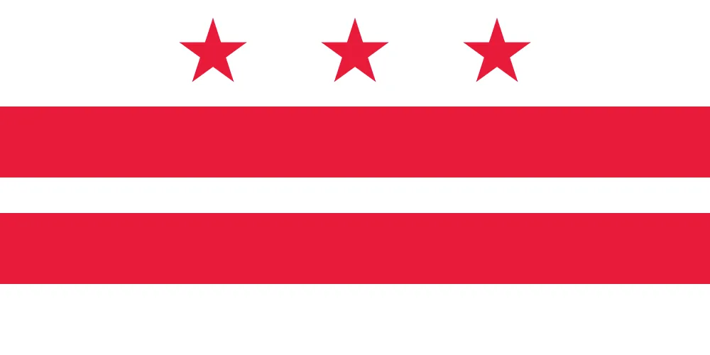 Washington DC E-Bike Laws 2026: CBD Sidewalk Ban, Helmet Rules & Fines 2 Washington DC Flag - E‑Bike Laws