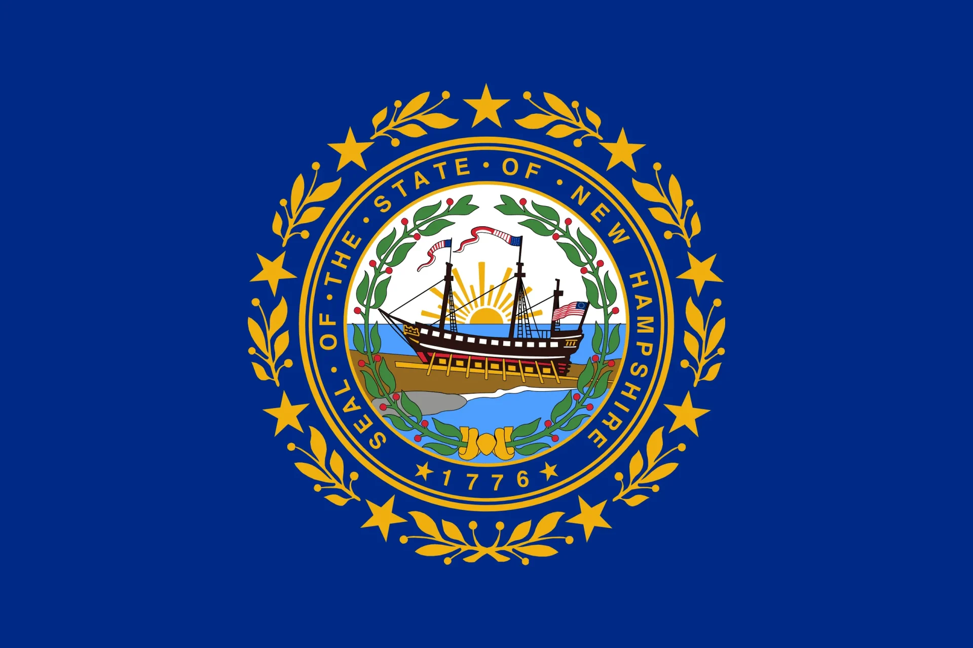 New Hampshire E-Bike Laws 2026: Class 3 Path Limits, State Park Rules 2 New Hampshire State Flag - E-Bike Laws